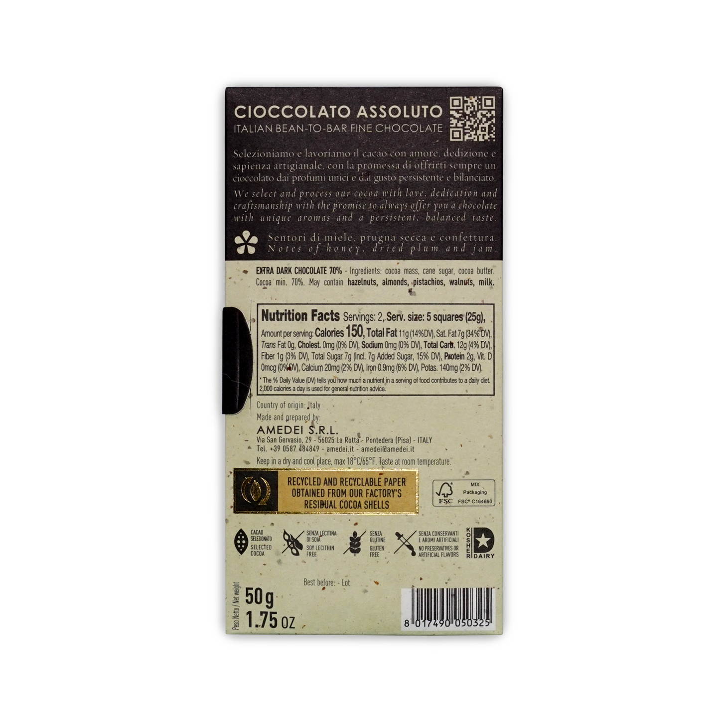 Amedei Blanco de Criollo 70%