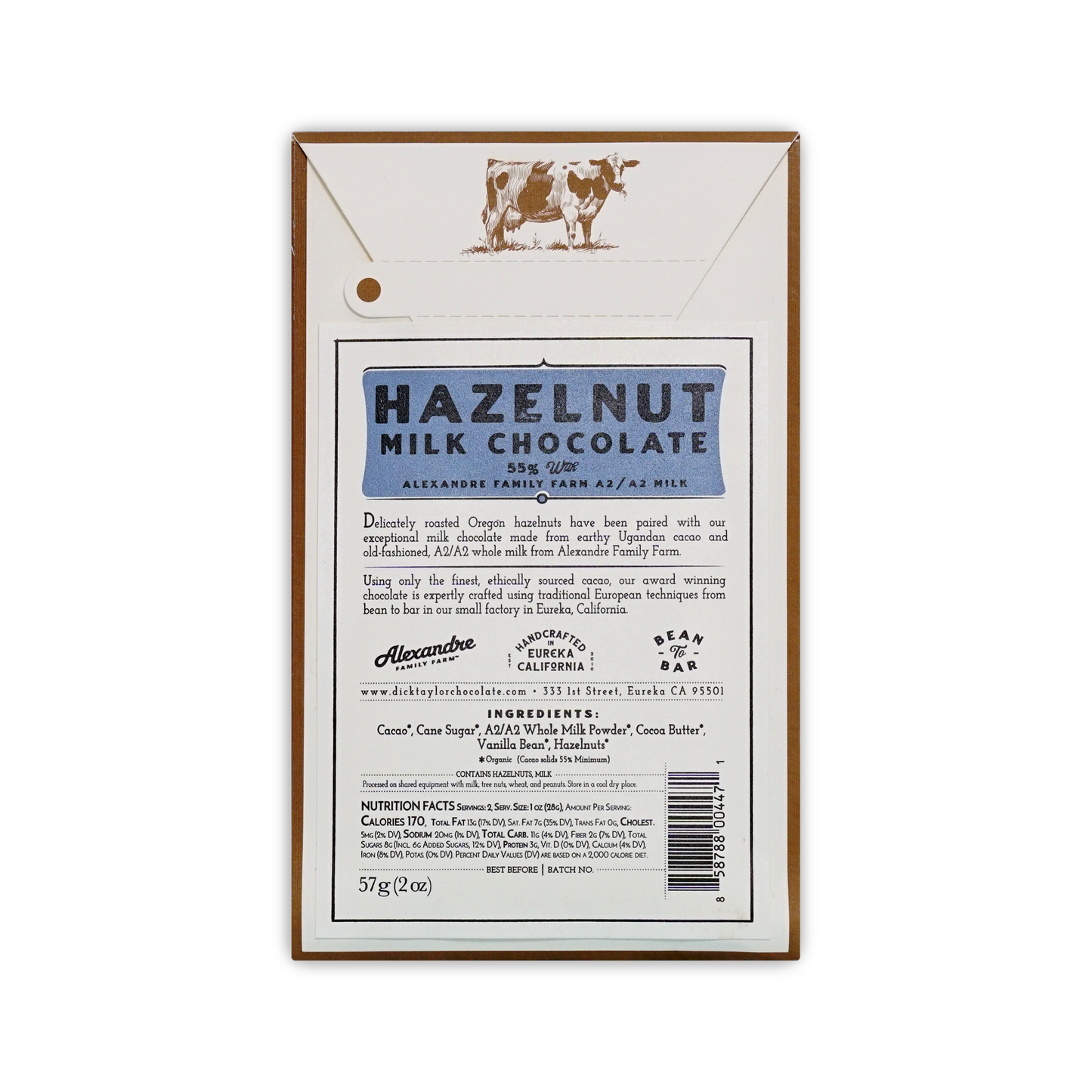 Dick Taylor Hazelnut Milk Chocolate 55%