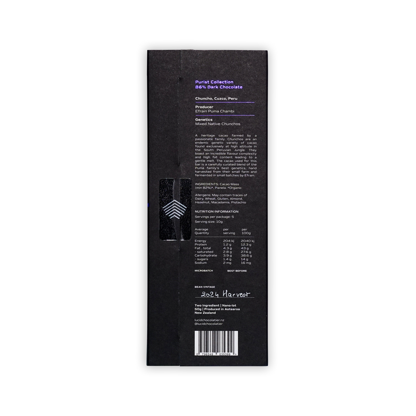 Lucid Chocolatier Chuncho Especial 86%