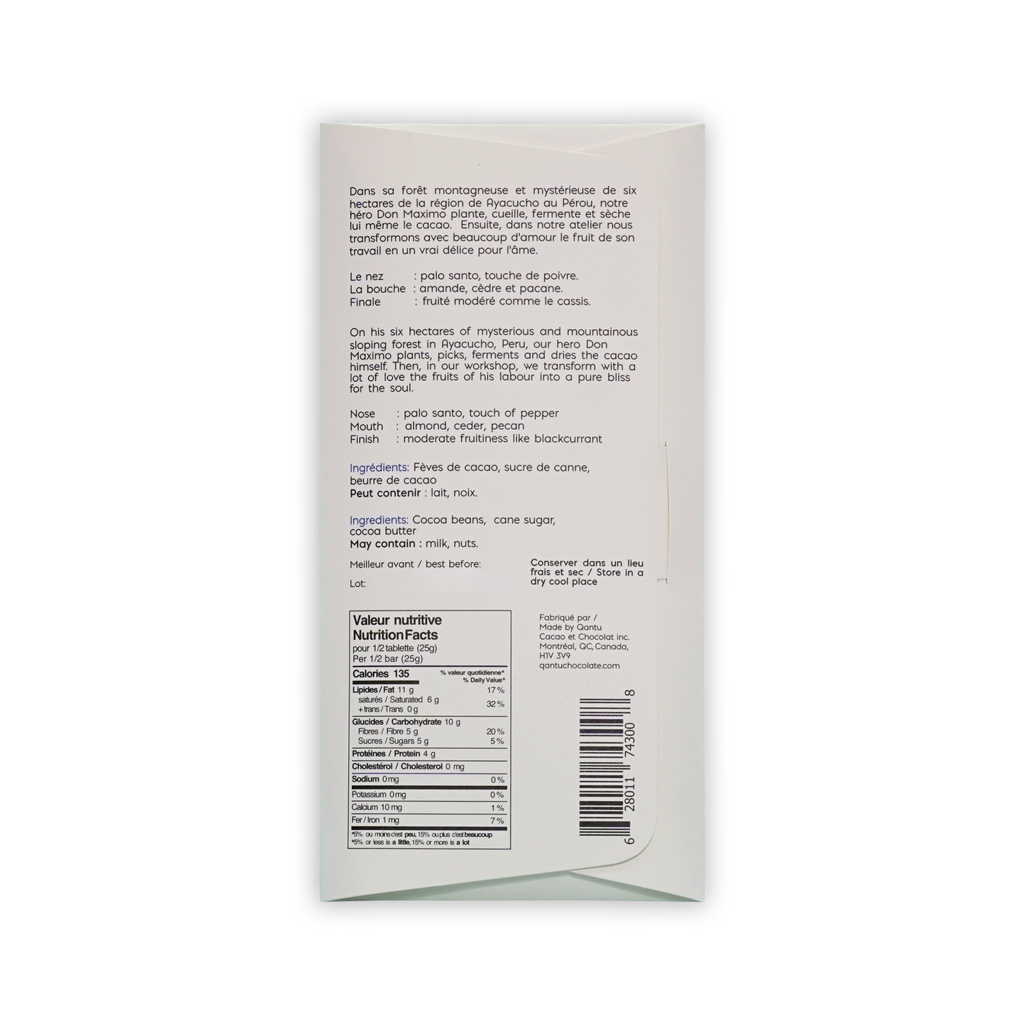 Qantu Chocolate Don Maximo's Quest 80% (Limited)