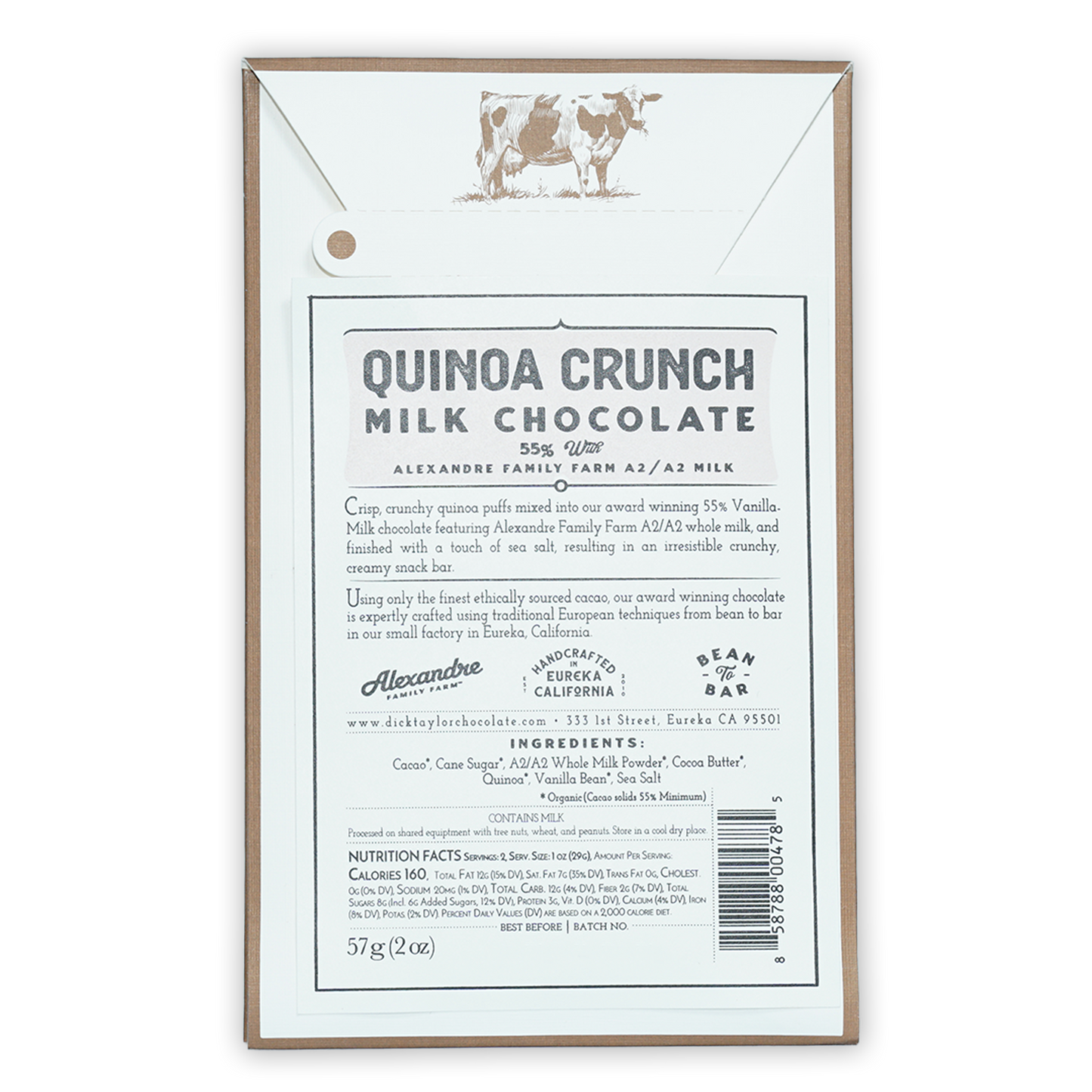 Dick Taylor Quinoa Crunch Milk 55%