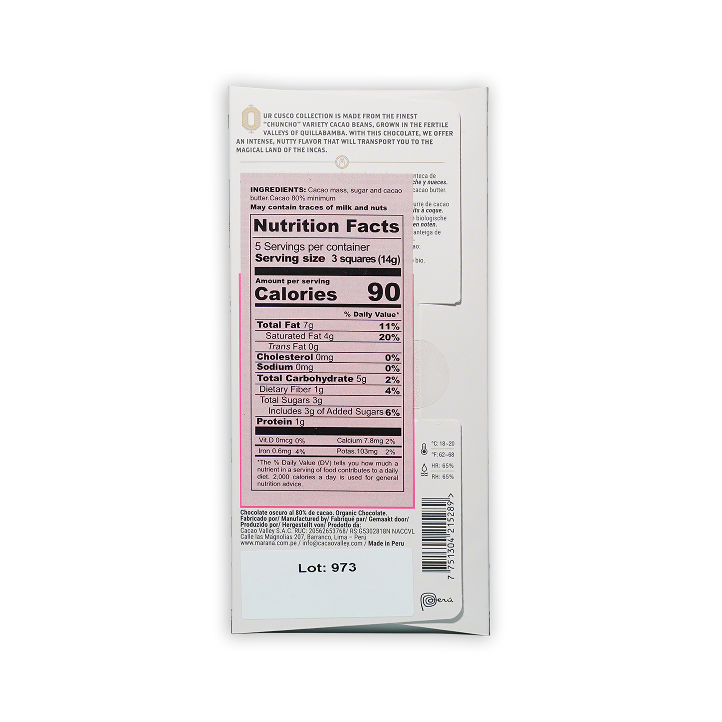 Marana Cusco Dark 80%