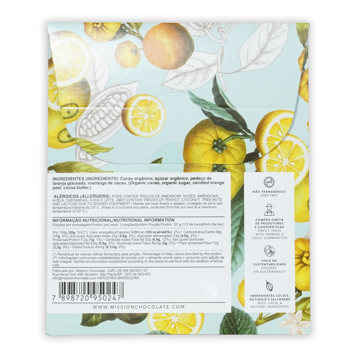 Mission Chocolate Dark w/ Candied Orange Peel 70%