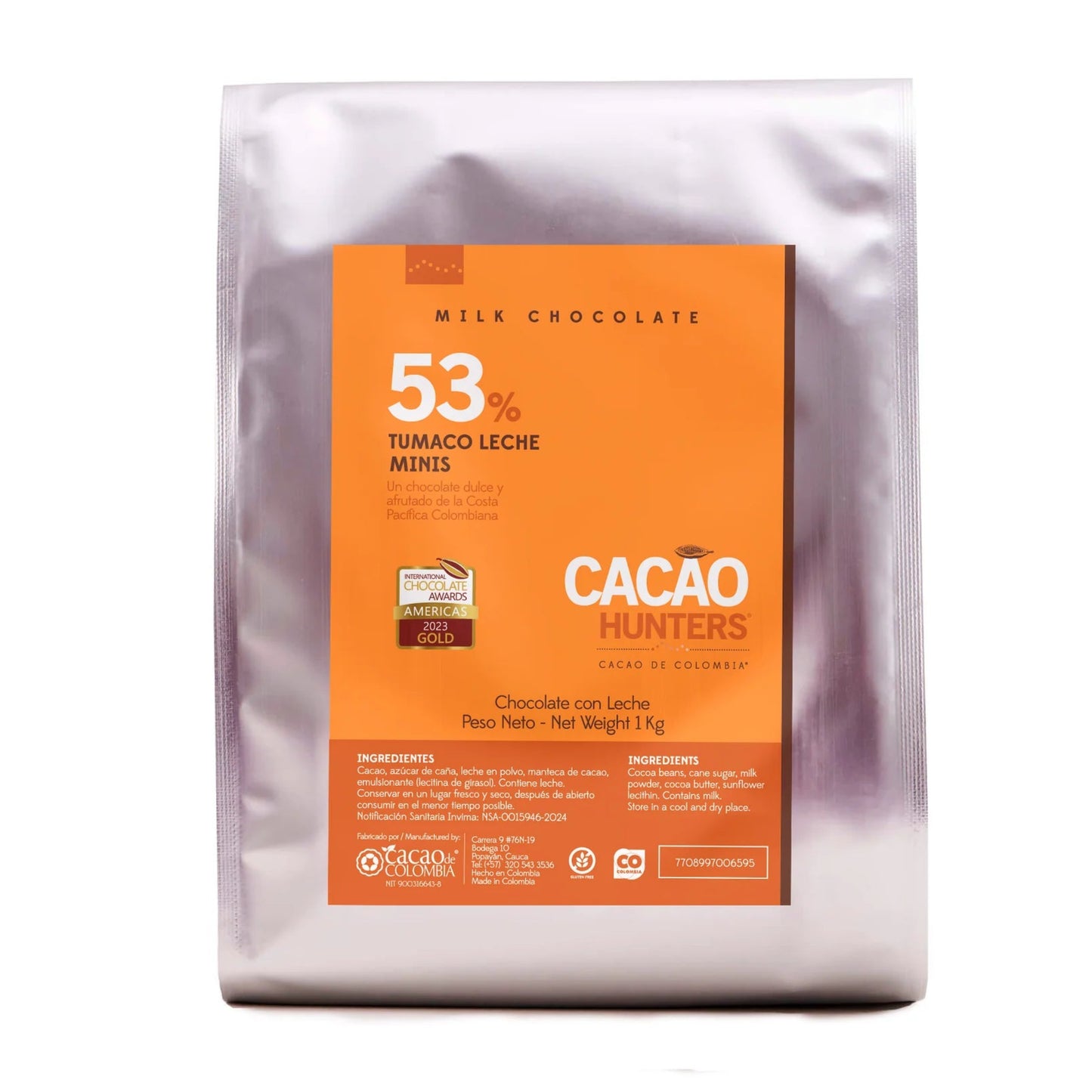 Cacao Hunters Bulk Minis Tumaco Milk 53% 1kg