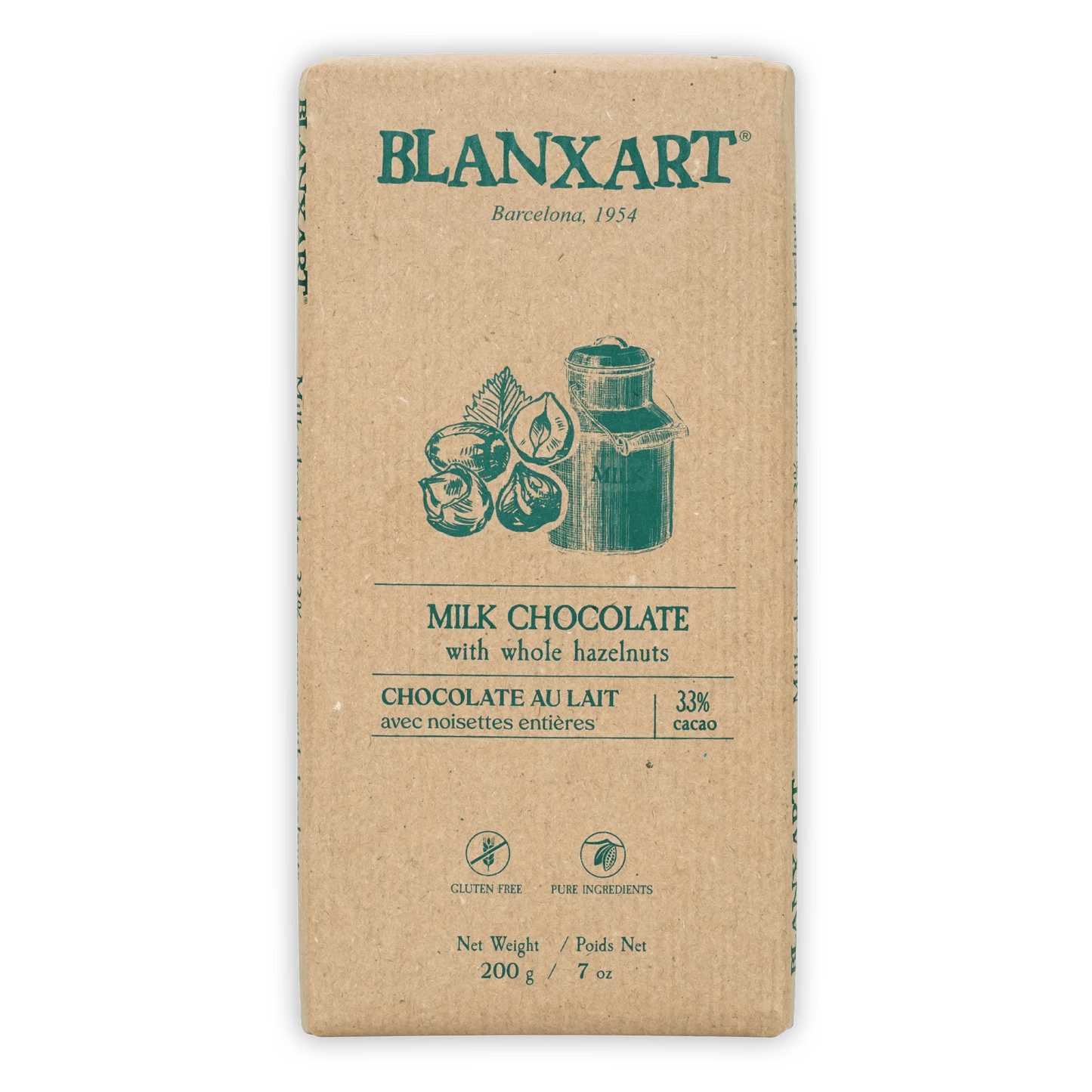 Blanxart Milk Chocolate w/ Hazelnuts 33%