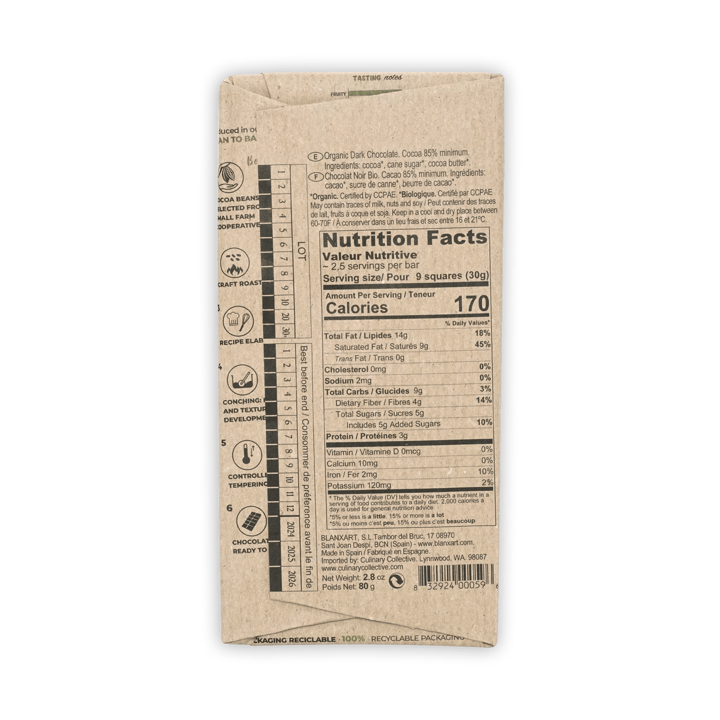 Blanxart Nicaragua Eco-Organic 85%