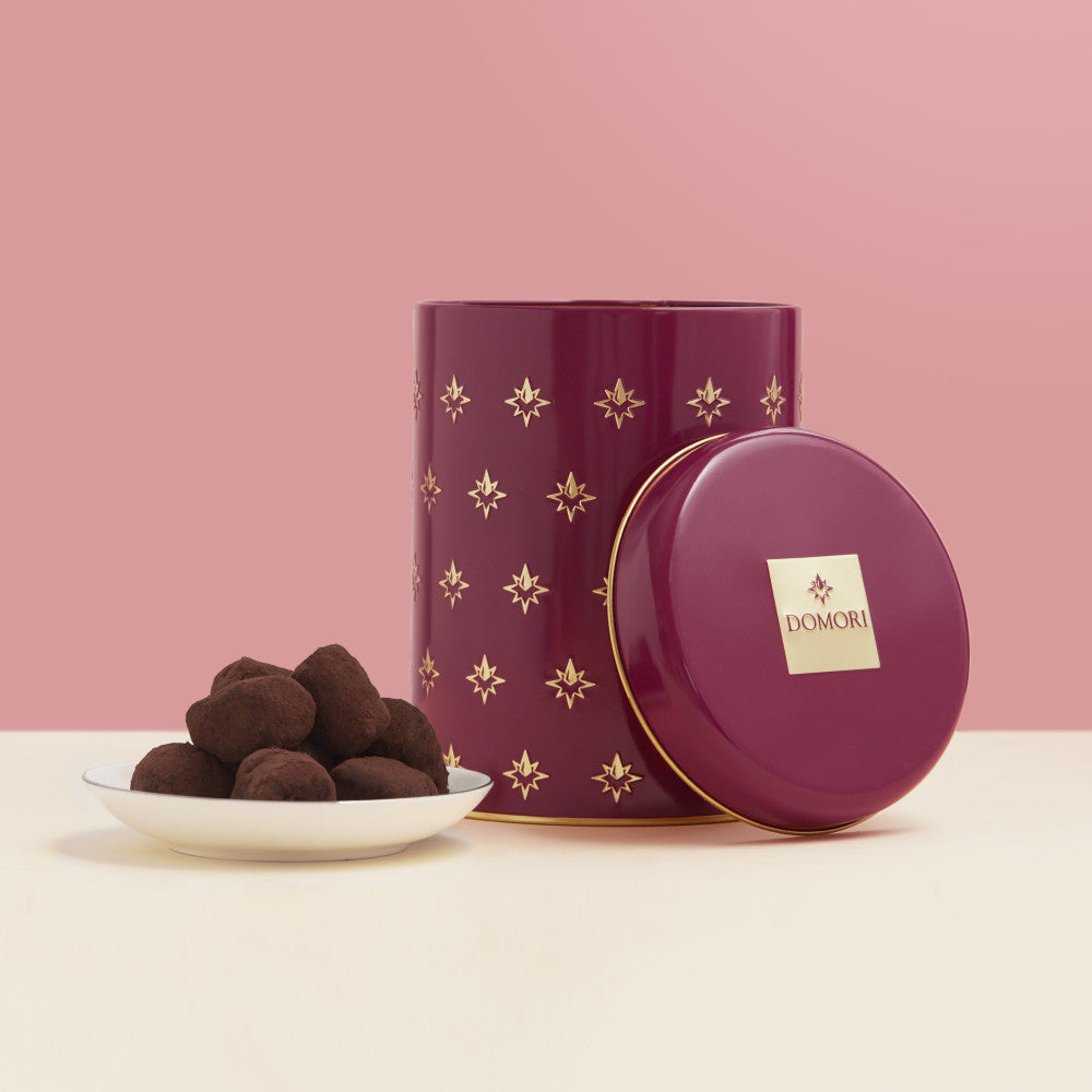 Domori Classic Dark Truffles Tin Gift Box