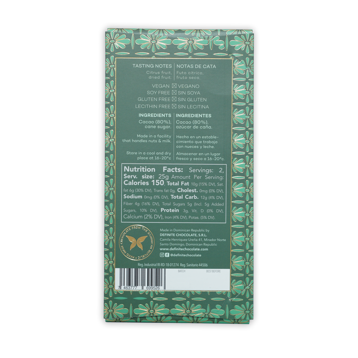 Definite Oko Caribe Dark 80%