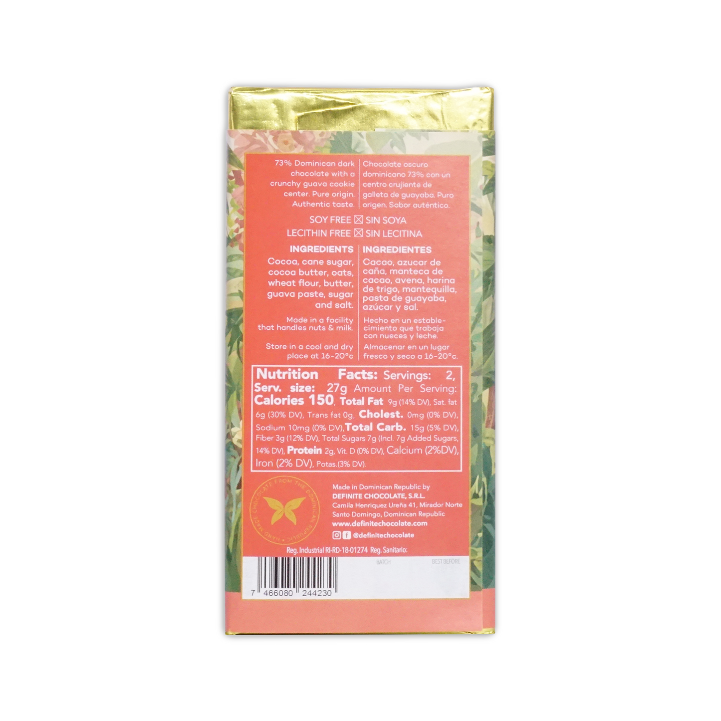 Definite Chocolate Guava Cookie 73%