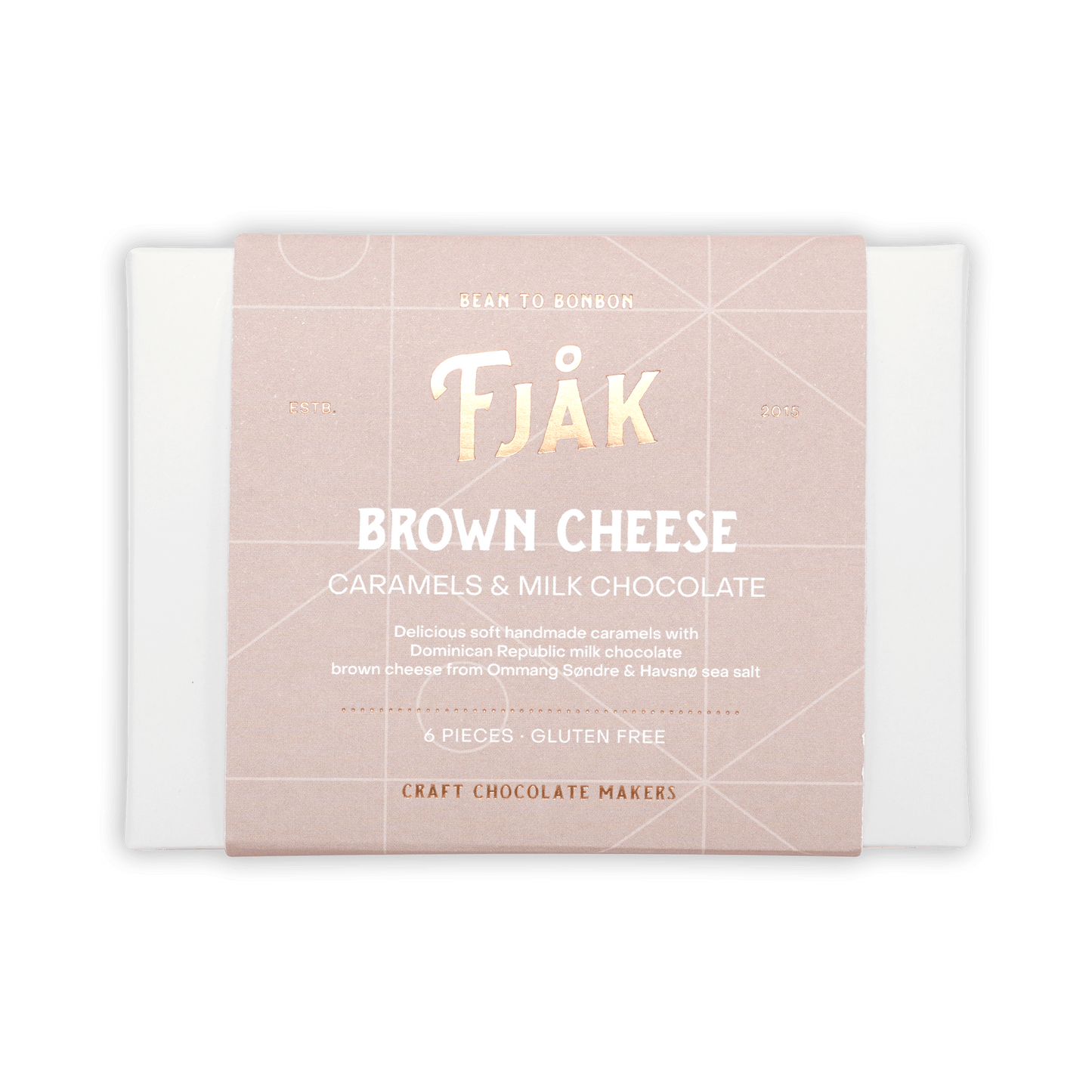 Fjåk Chocolate Coated Brown Cheese Caramels (6 pcs)