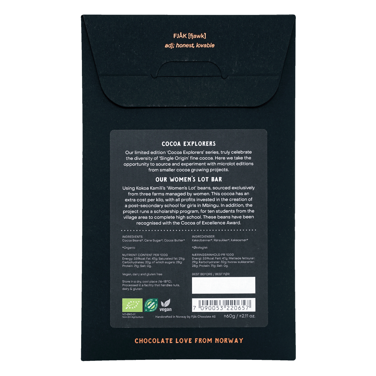 Fjåk Dark Tanzania 70% (Microlot Series)