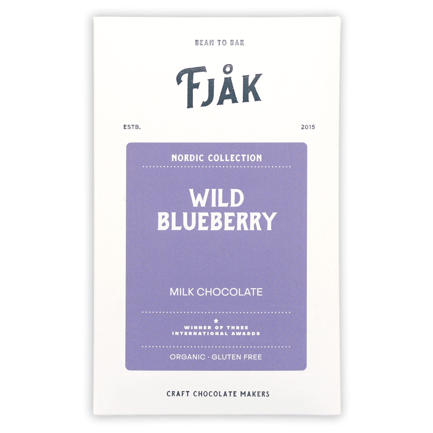 Fjåk Blueberry Milk Chocolate 50% (Nordic Collection)