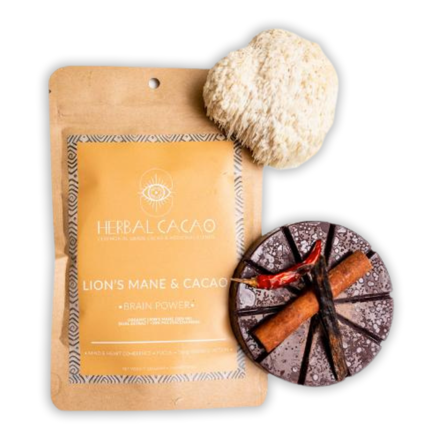 Herbal Cacao Ceremonial Cacao w/ Lion’s Mane