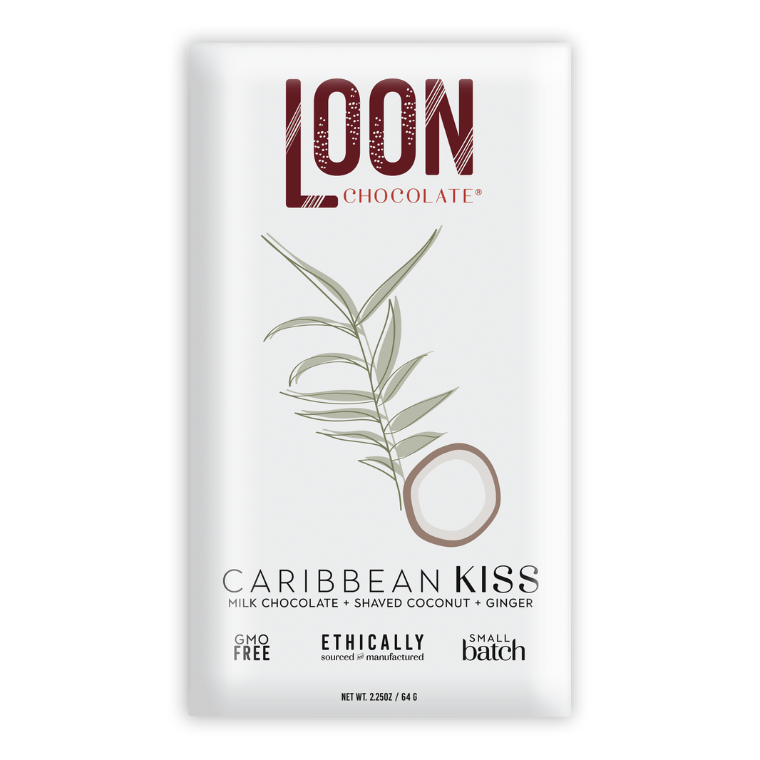 Loon Chocolate Caribbean Kiss Milk w/ Coconut & Ginger 50%