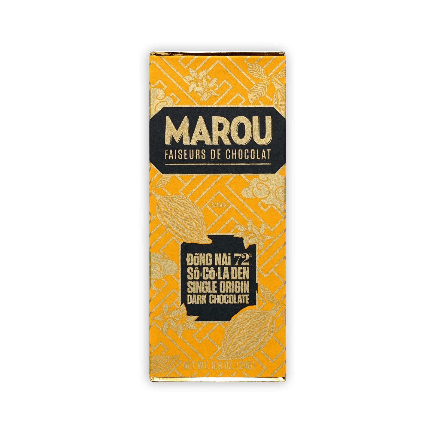 Marou Mini Bars Dong Nai 72% dark chocolate wrapper