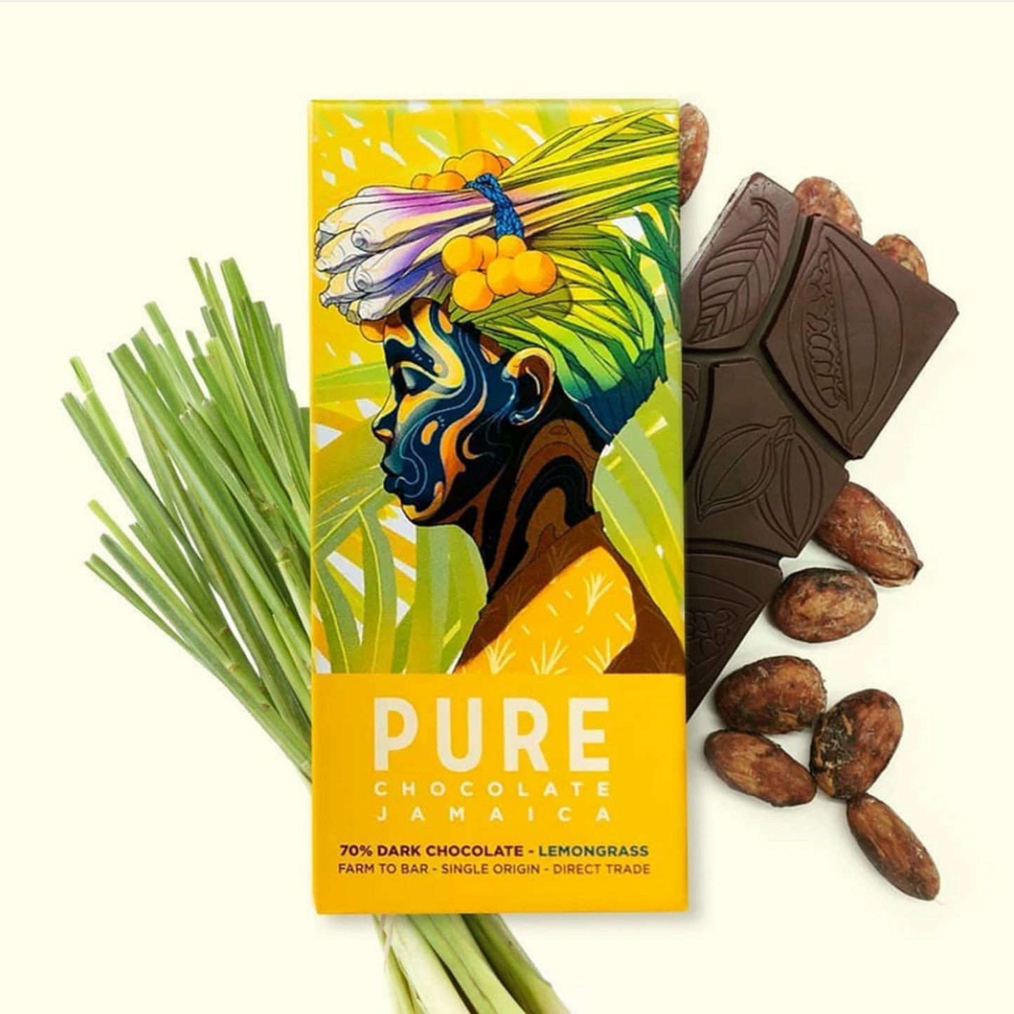 Pure Chocolate Dark w/ Lemongrass 70%