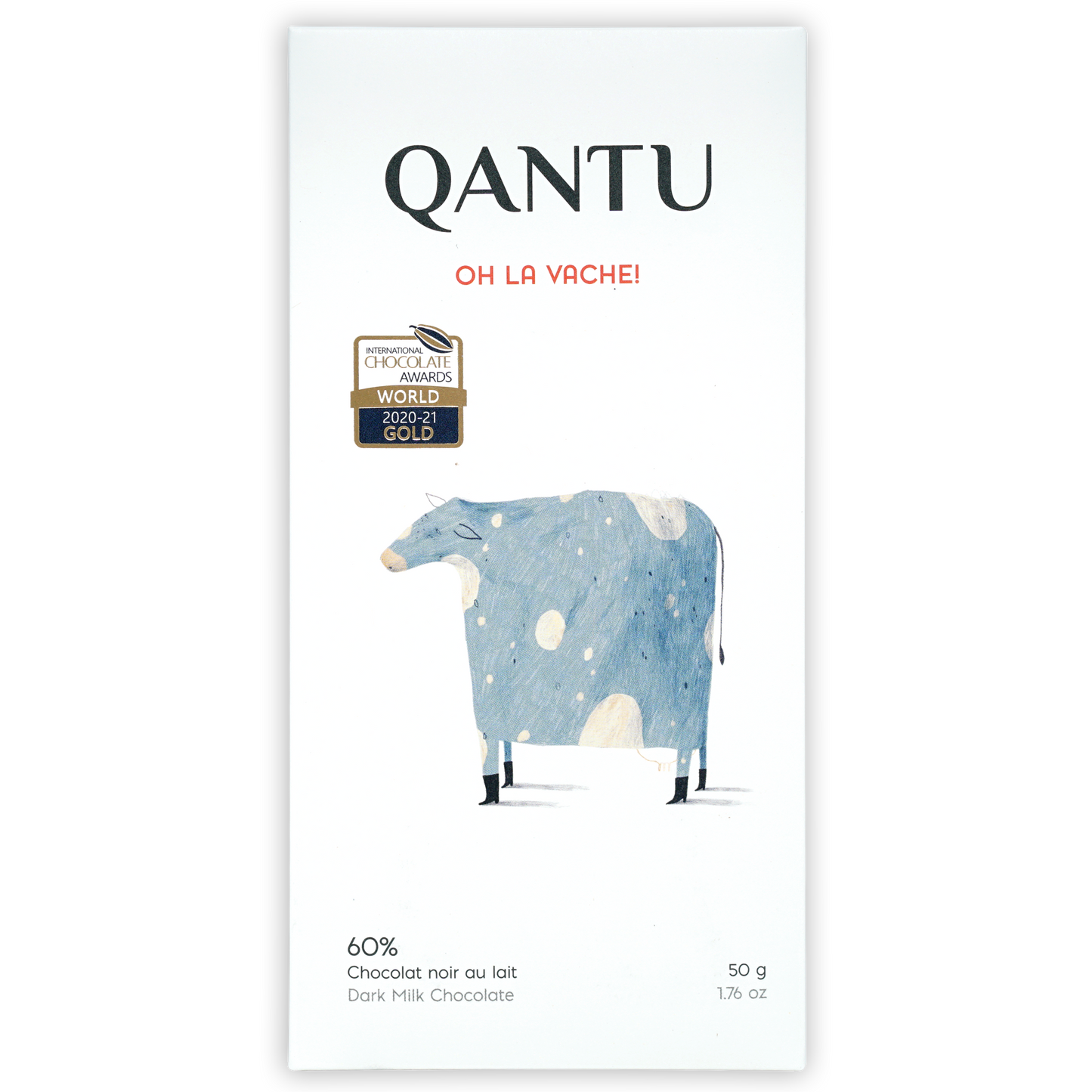 Qantu Dark MIlk Chocolate Oh La Vache! 60%