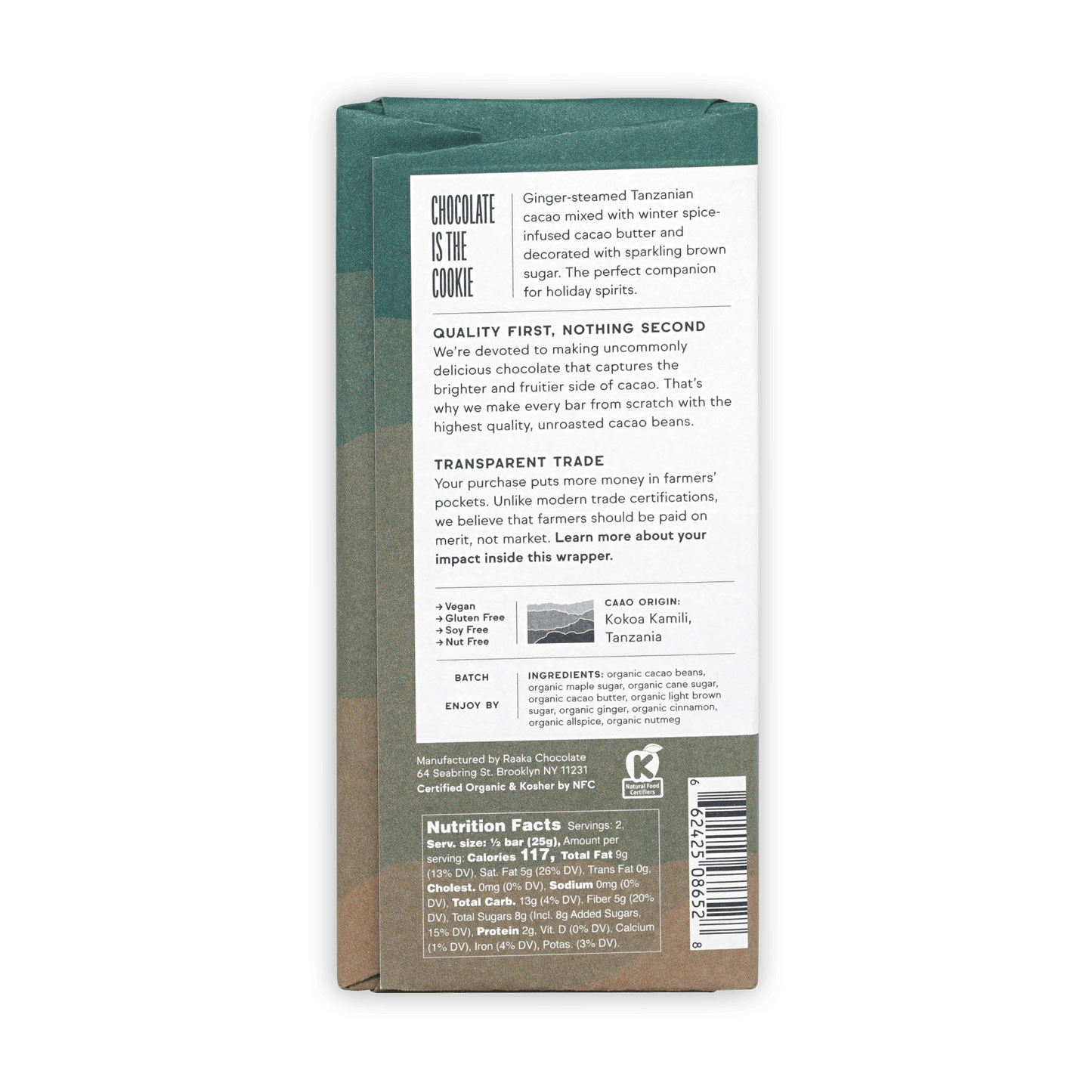 Raaka Ginger Snap 70%