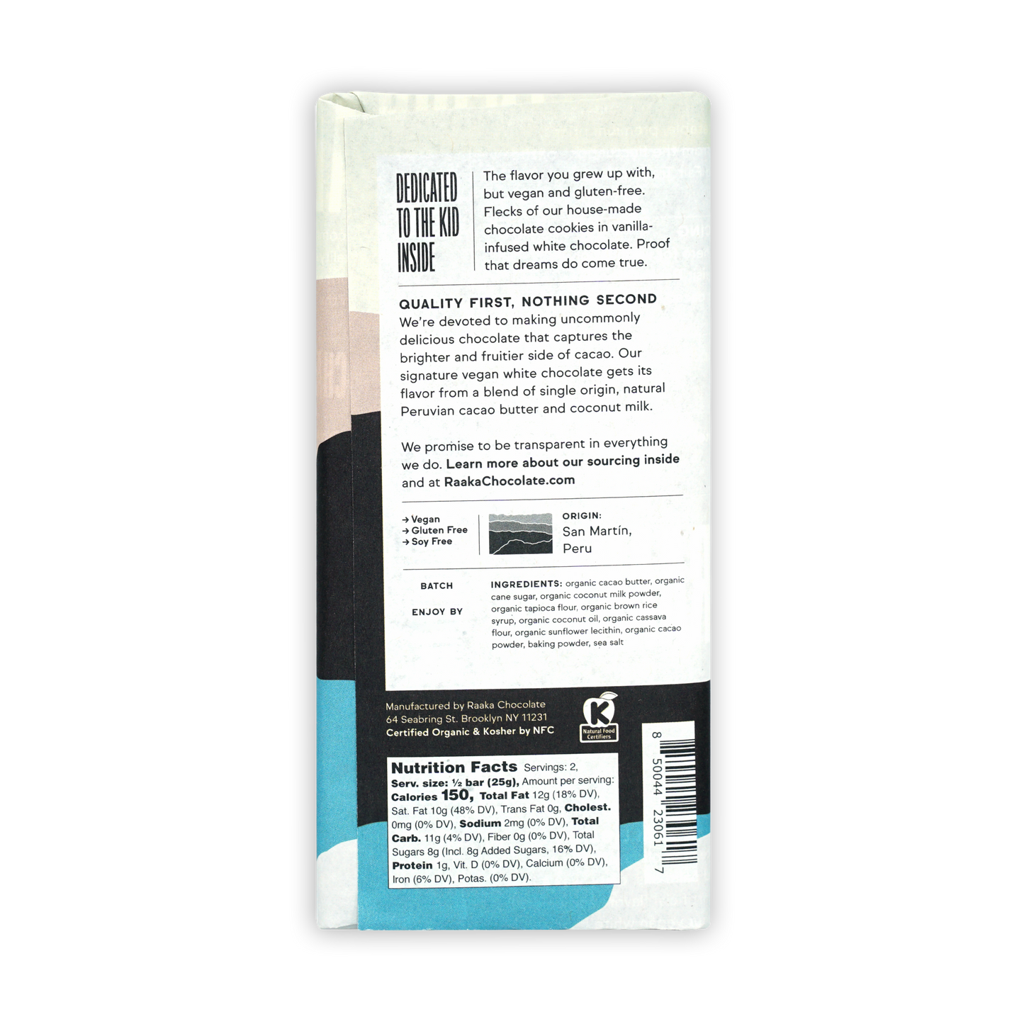 Raaka White Chocolate Cookies & Cream 31%