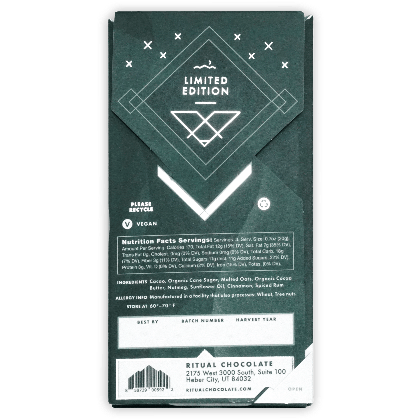 Ritual Eggnog Malted Oat Milk Chocolate 52% (Seasonal)