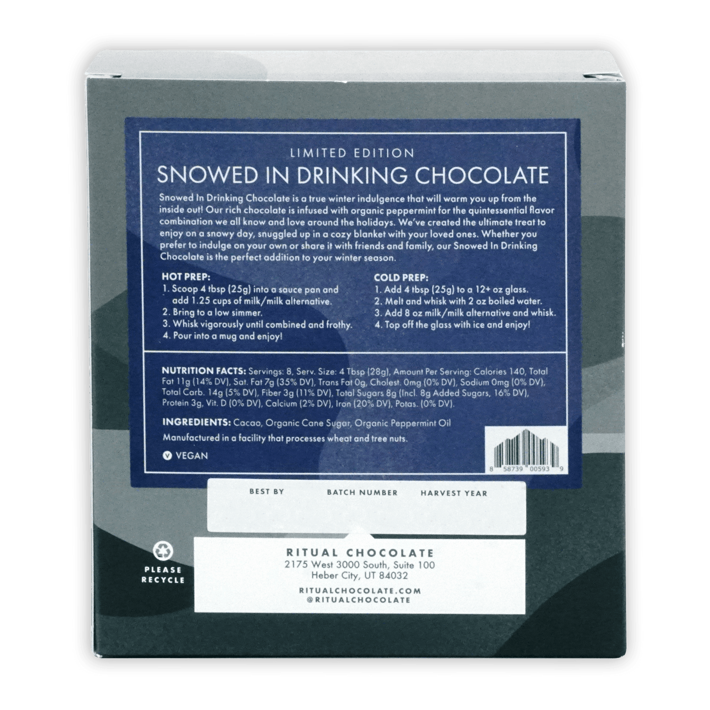 Ritual Peppermint Drinking Chocolate - Snowed In (Seasonal)