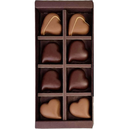 Valrhona Hearts Bonbons Chocolate Gift Box (8 pcs)