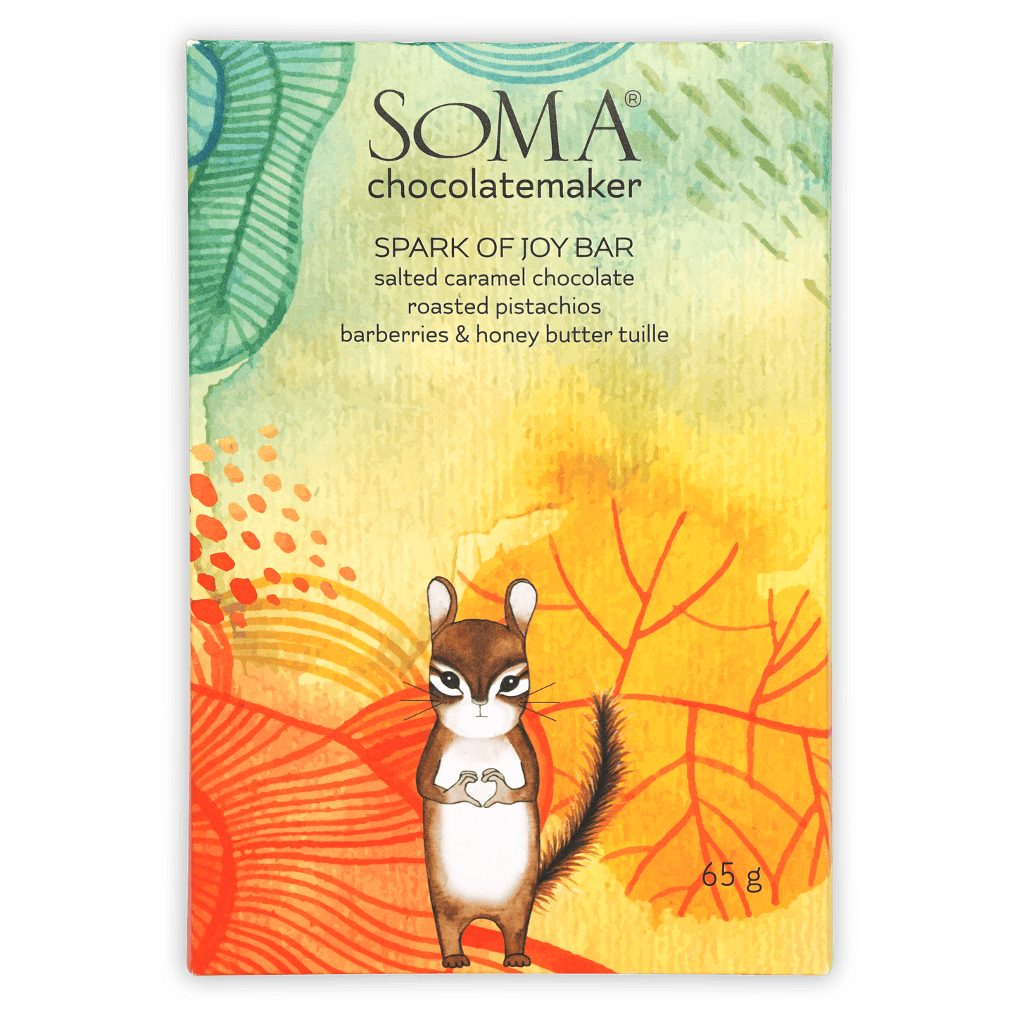 Soma Spark of Joy - Caramel Bar w/ Pistachios & Tart Berries