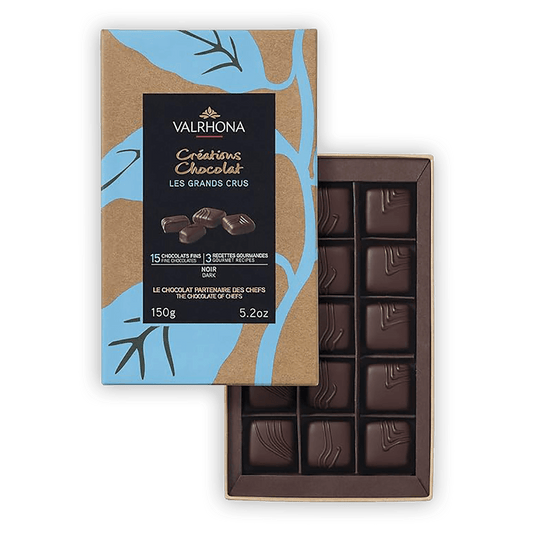 Valrhona Bonbons 15 Piece Chocolate Gift Box (Dark)