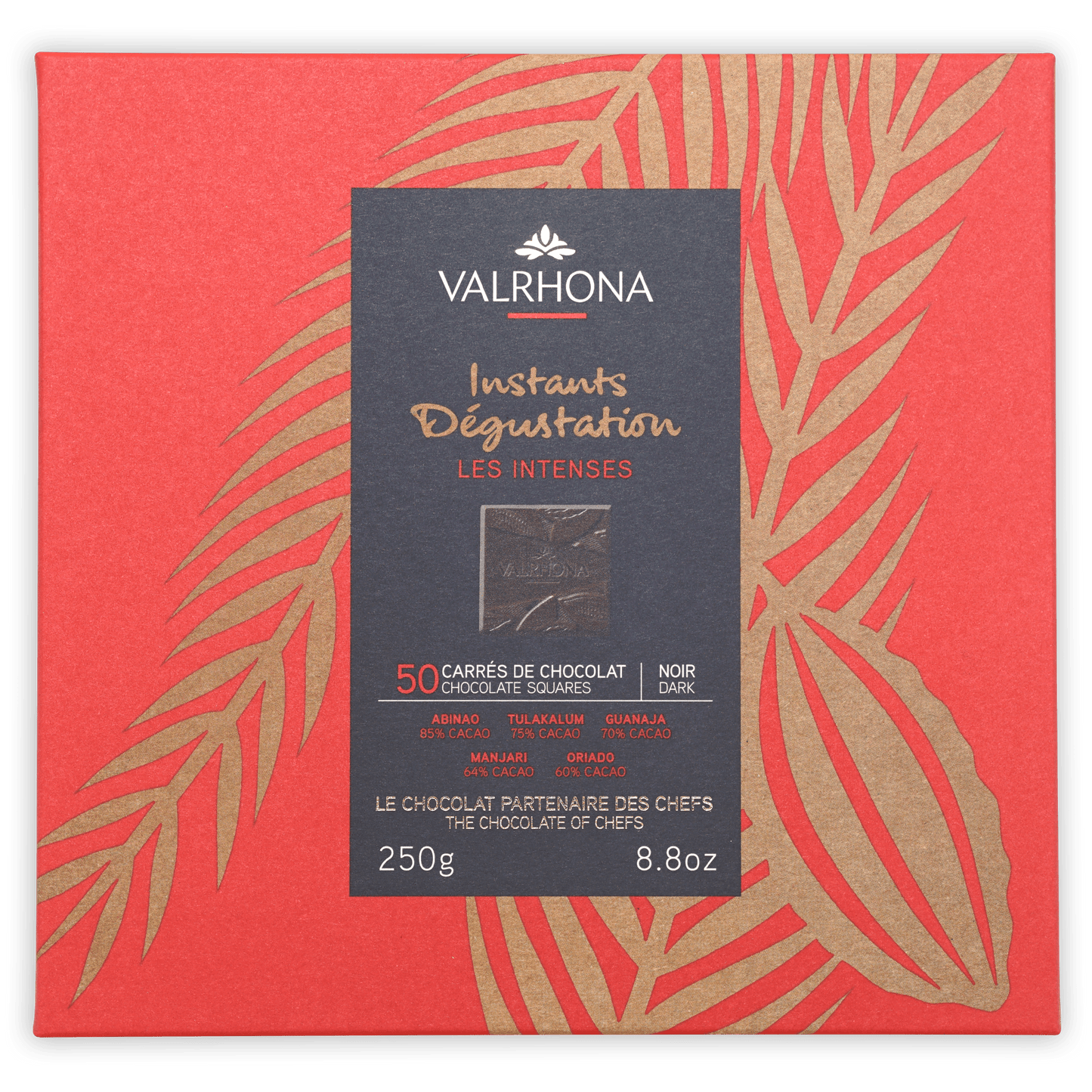 Valrhona Mini Squares Gift Box Dark Grand Crus (50 pcs)