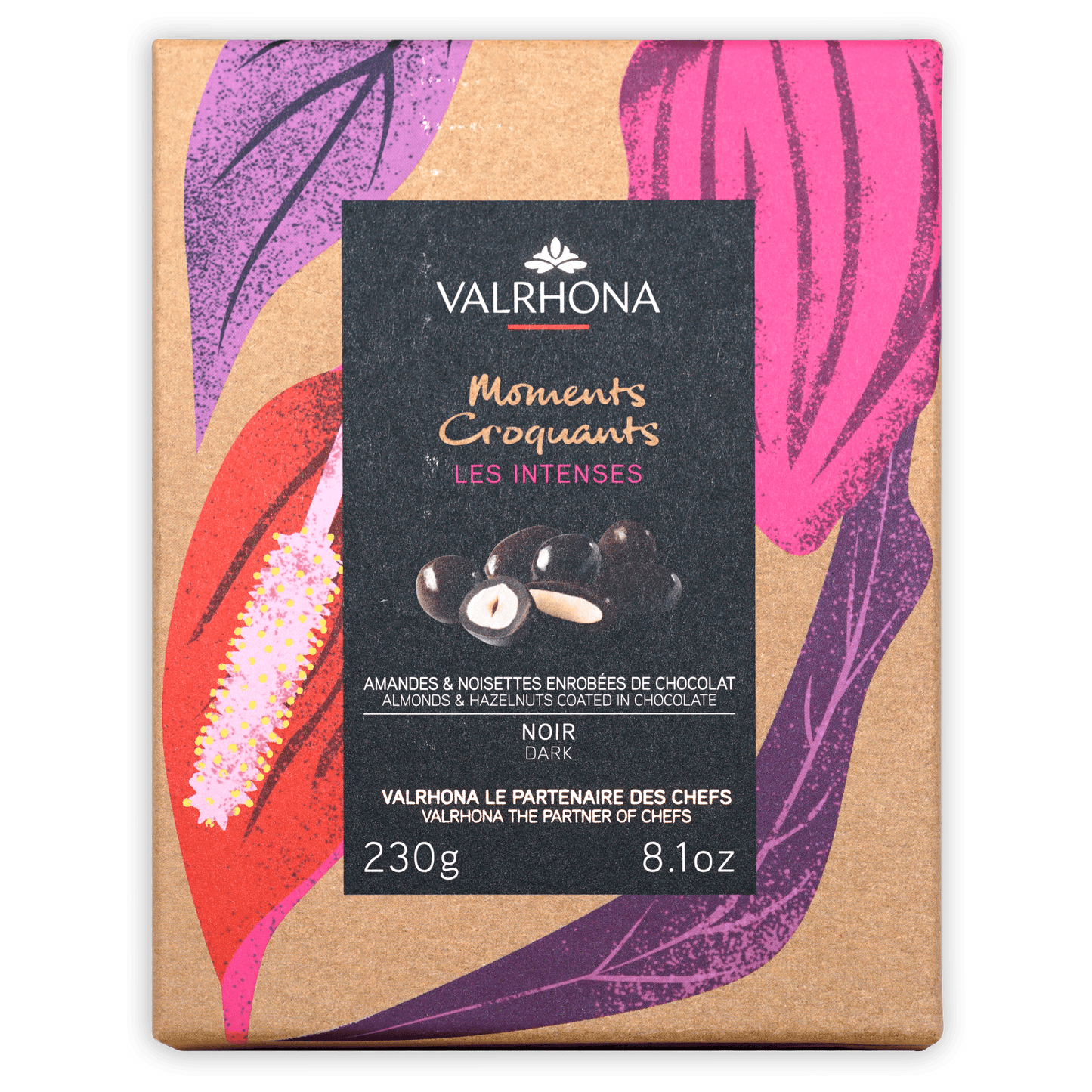 Valrhona Dark Chocolate Coated Almonds & Hazelnuts Gift Box 55%