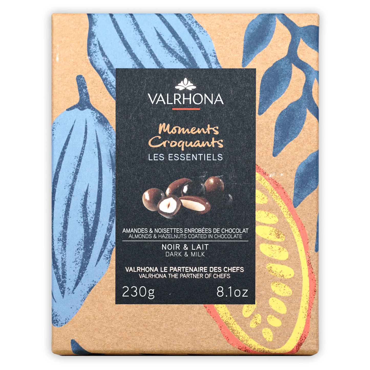 Valrhona Dark & Milk Chocolate Coated Almonds & Hazelnuts Gift Box