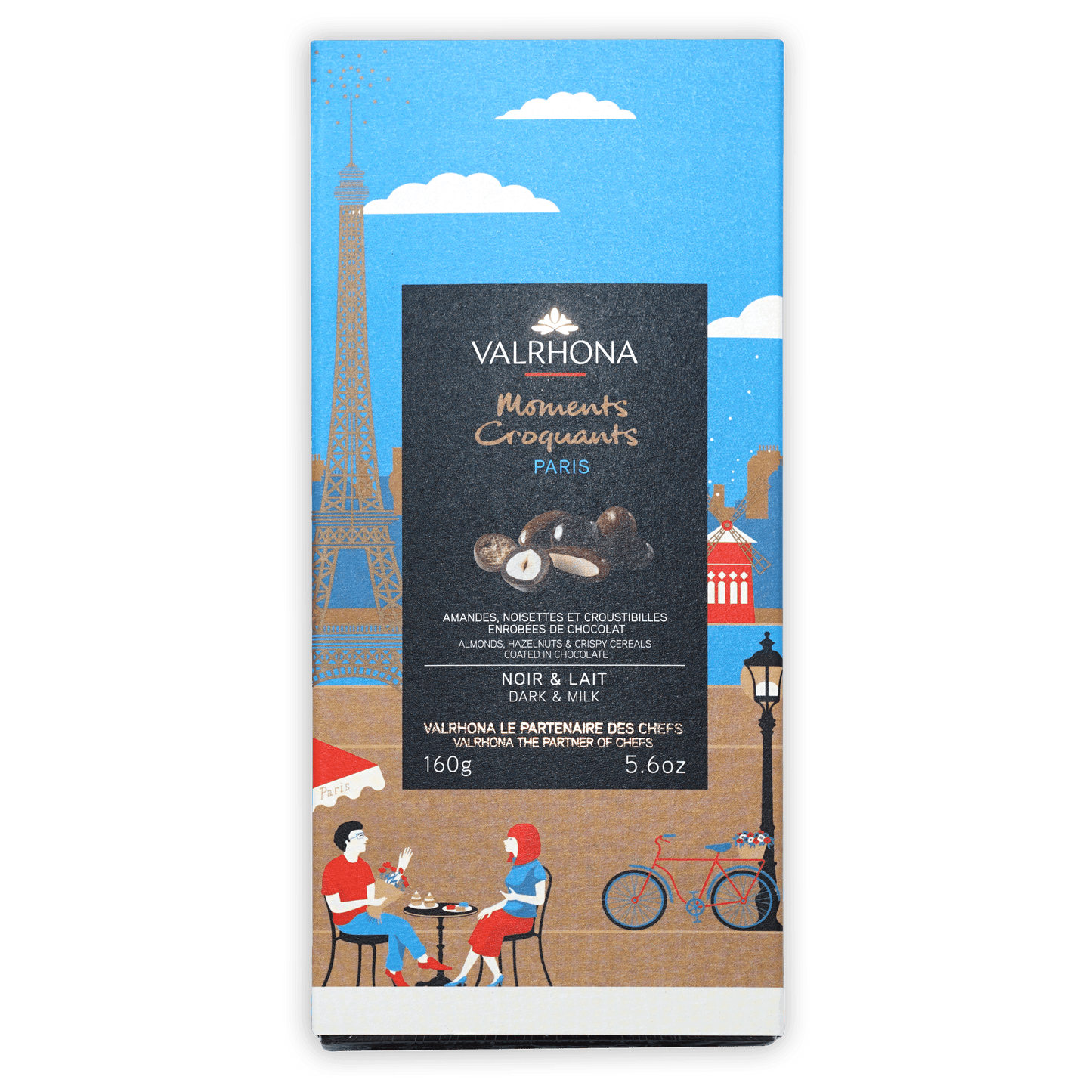 Valrhona Paris Theme Dark & Milk Croustibilles Chocolate Gift Box