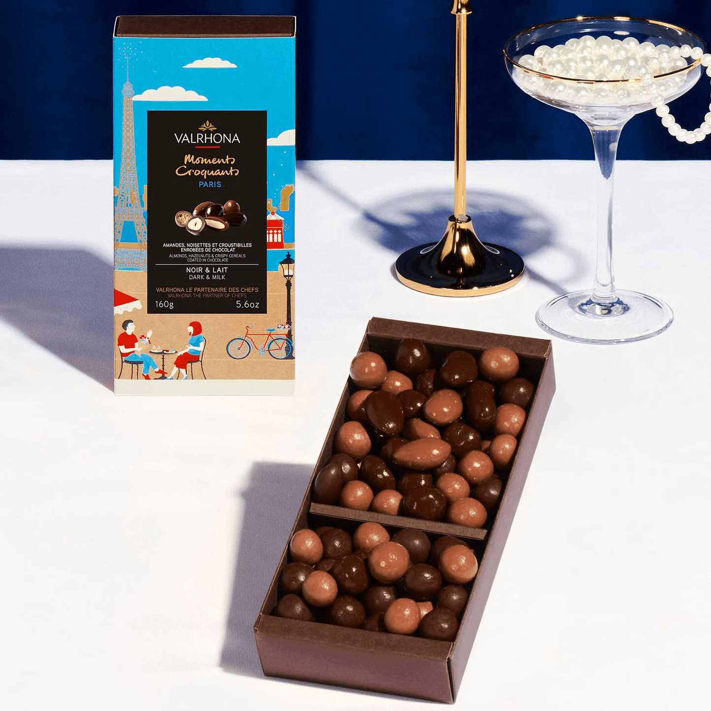Valrhona Paris Theme Dark & Milk Croustibilles Chocolate Gift Box