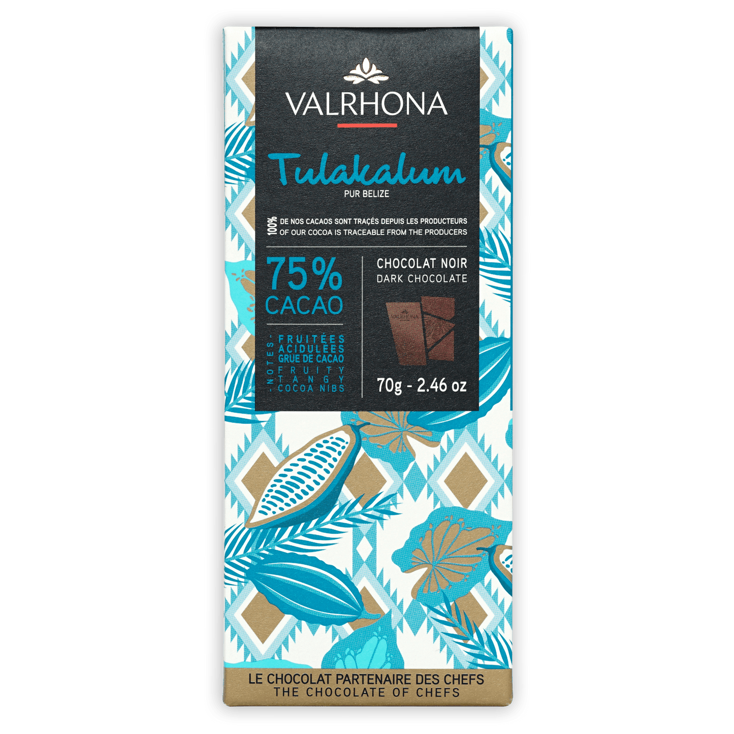 Valrhona Tulakalum Dark Chocolate 75%