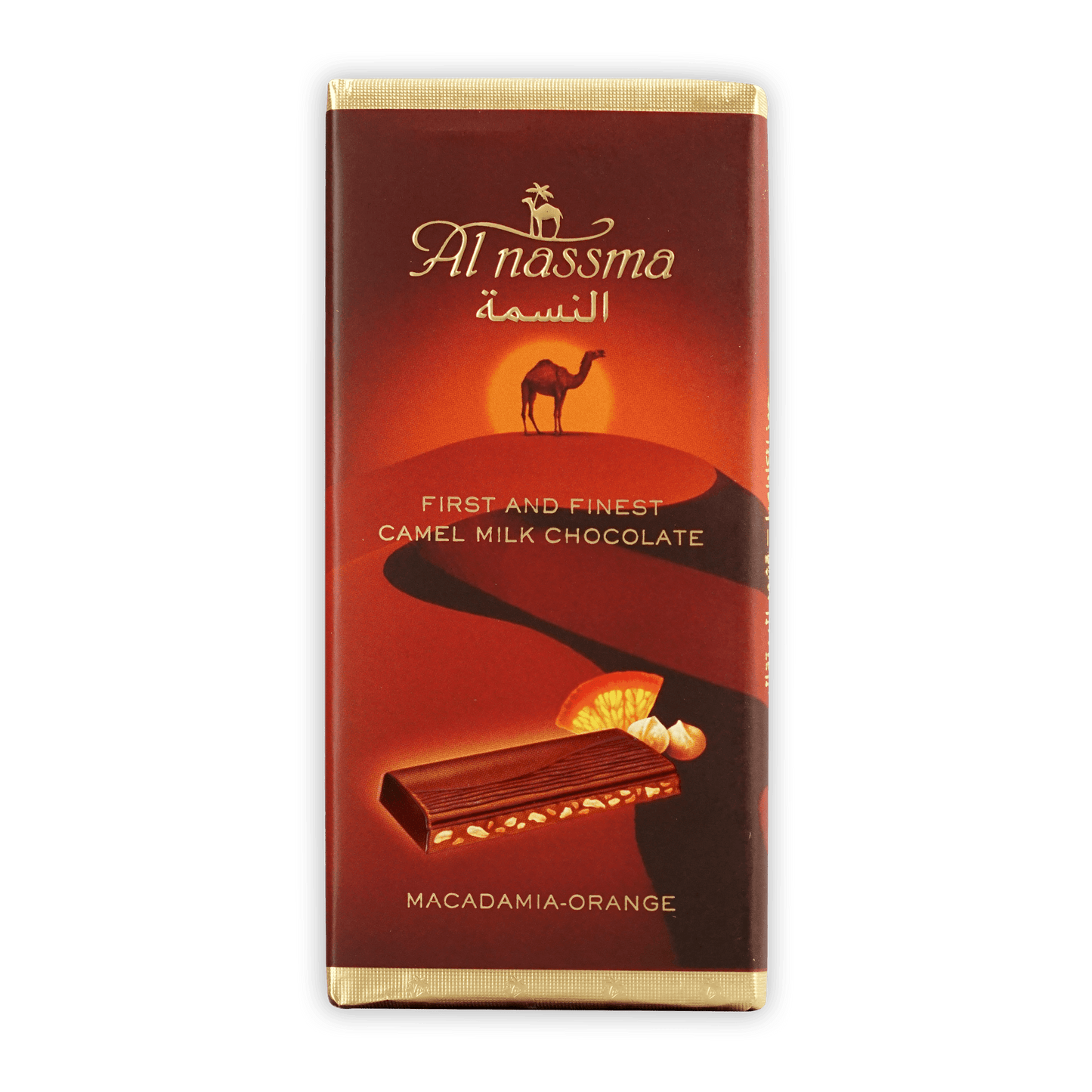 Al Nassma Camel Milk Chocolate w/ Macadamia Orange