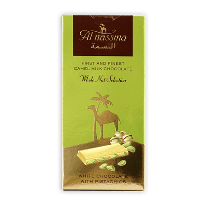 Al Nassma White Chocolate with Pistachios