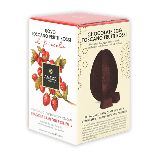 Amedei Easter Egg Toscano Dark w/ Mixed Berries 70% (Seasonal)