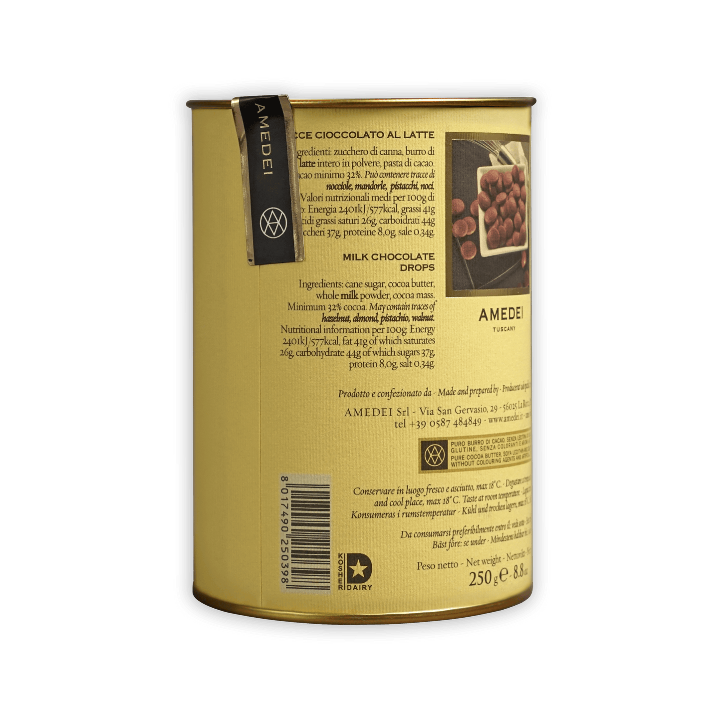 Amedei Gocce Toscano Latte (Milk Chocolate) Chips 32%