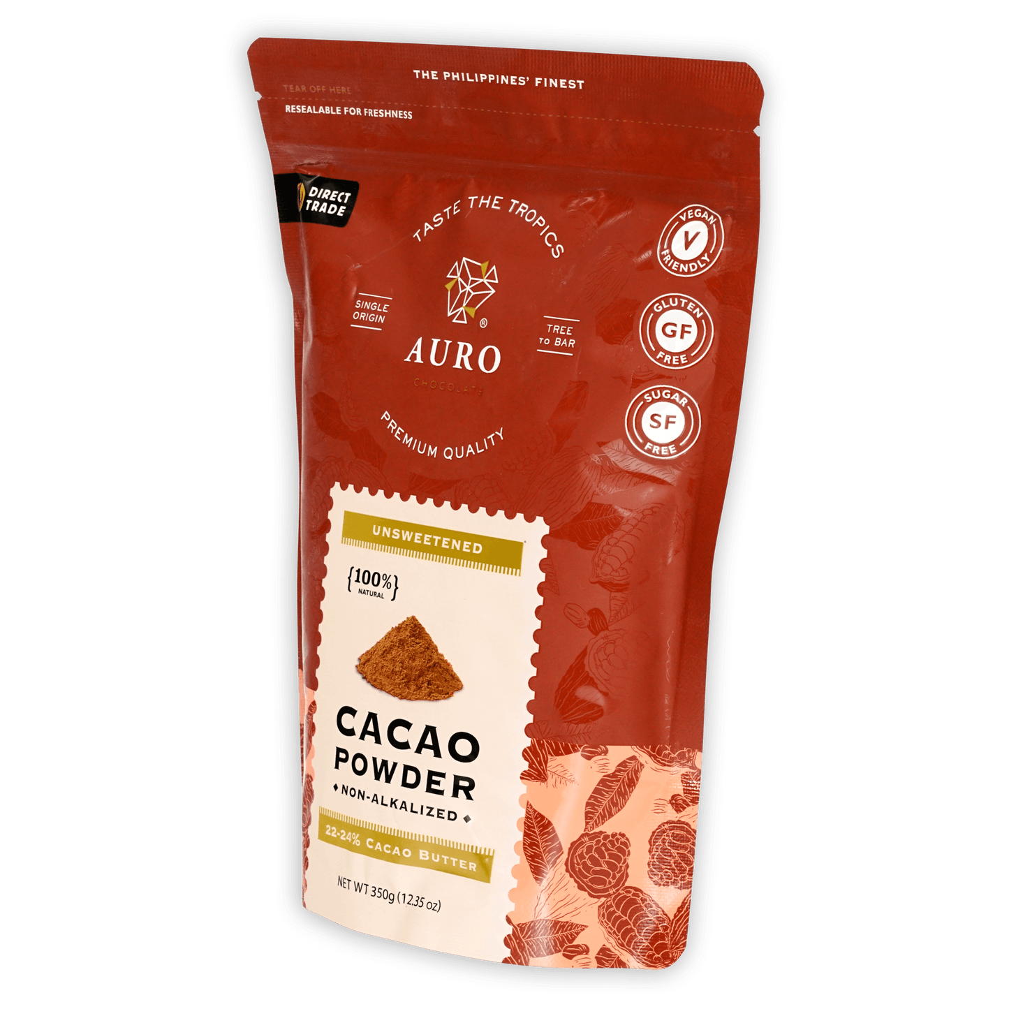 Auro Unsweetened Natural Cacao Powder 100%