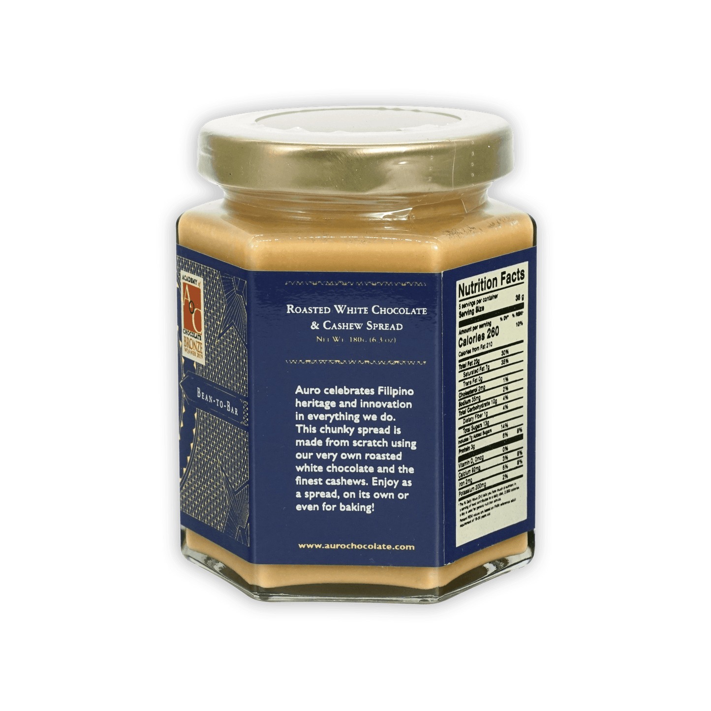 Auro Roasted White Chocolate Cashew Spread