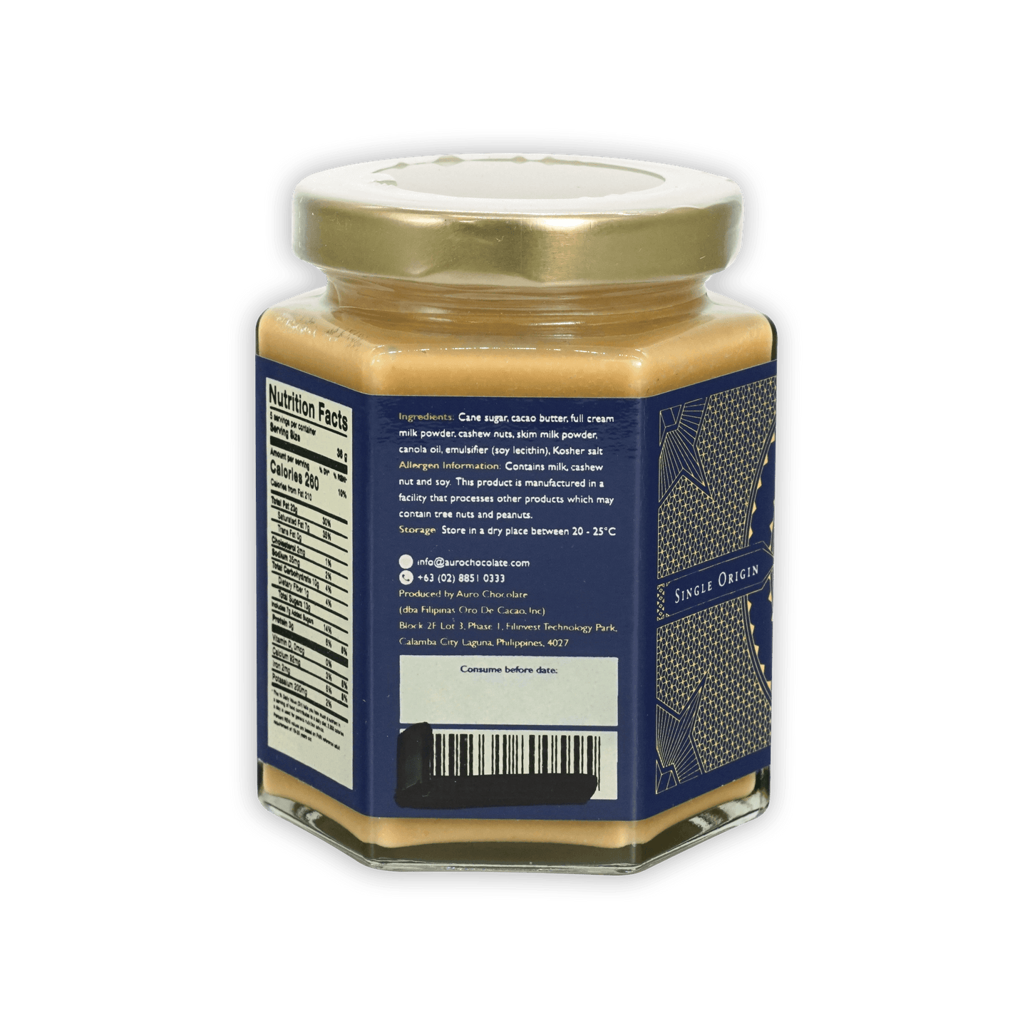 Auro Roasted White Chocolate Cashew Spread