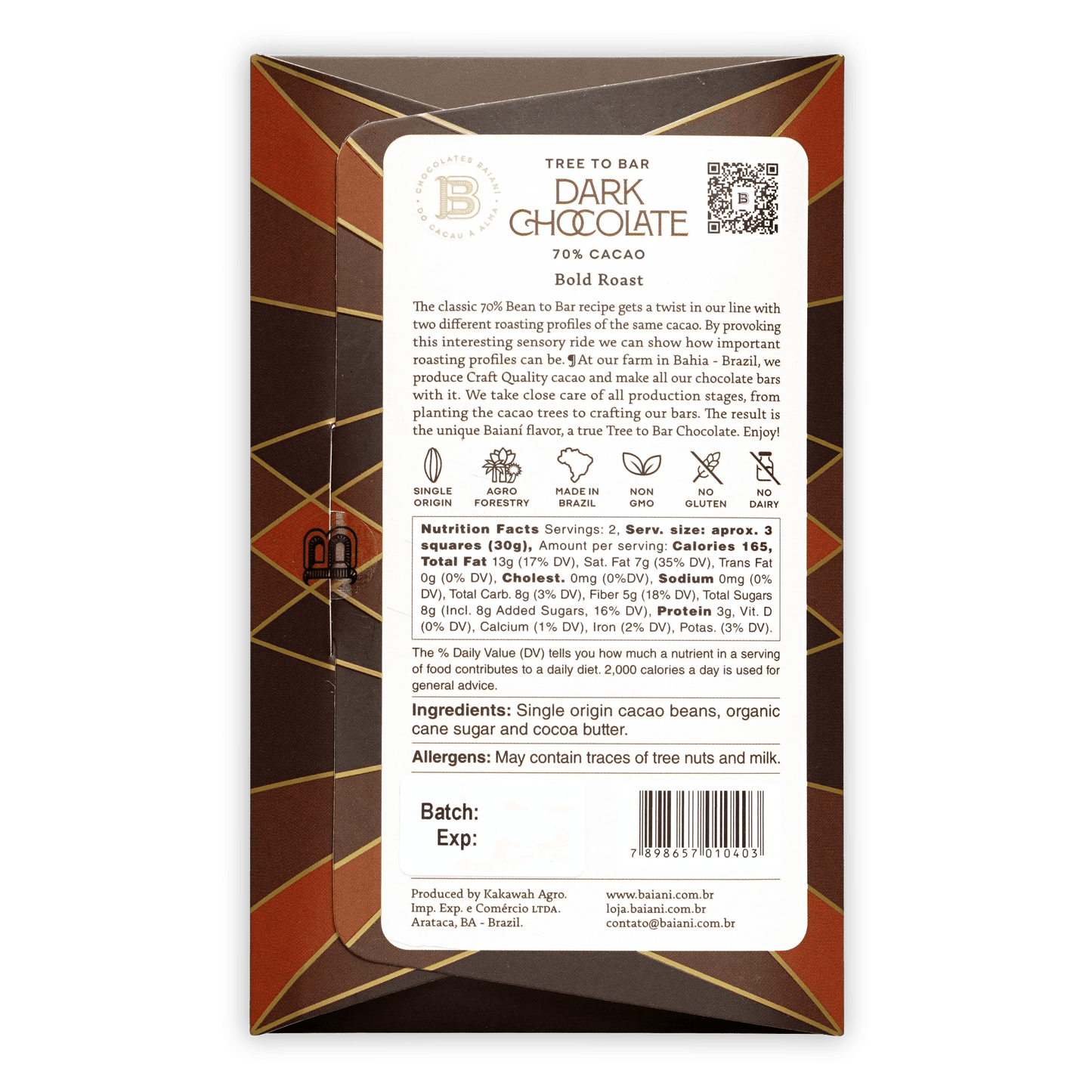 Baiani Bold Roast Trinitario 70%