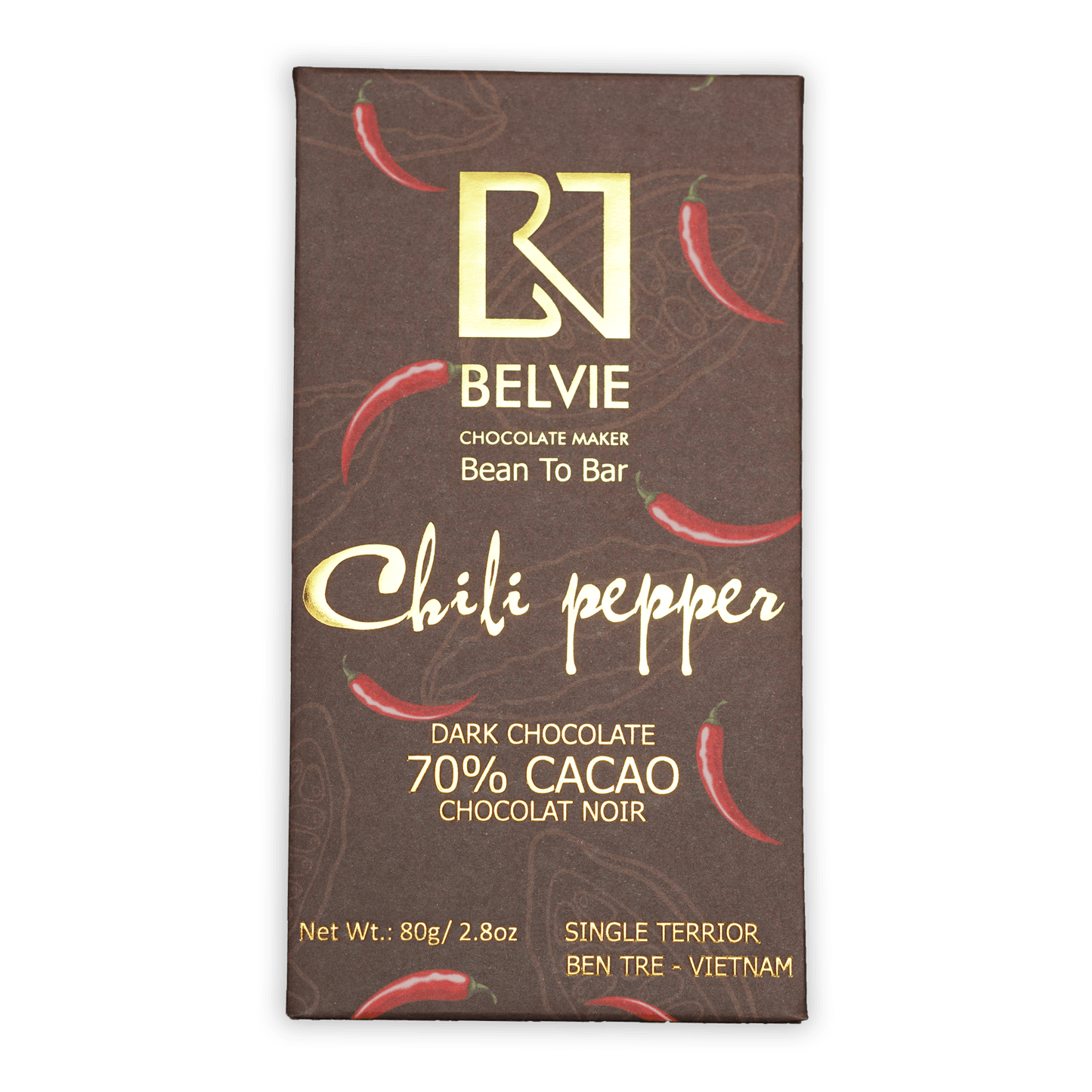 Belvie Chili Pepper Dark Chocolate 70%