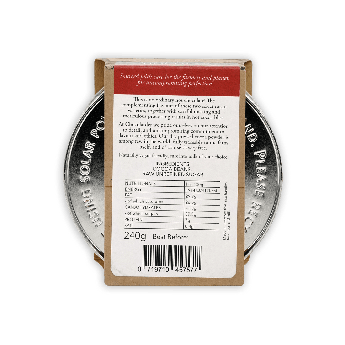 Chocolarder Drinking Chocolate House Blend 64%