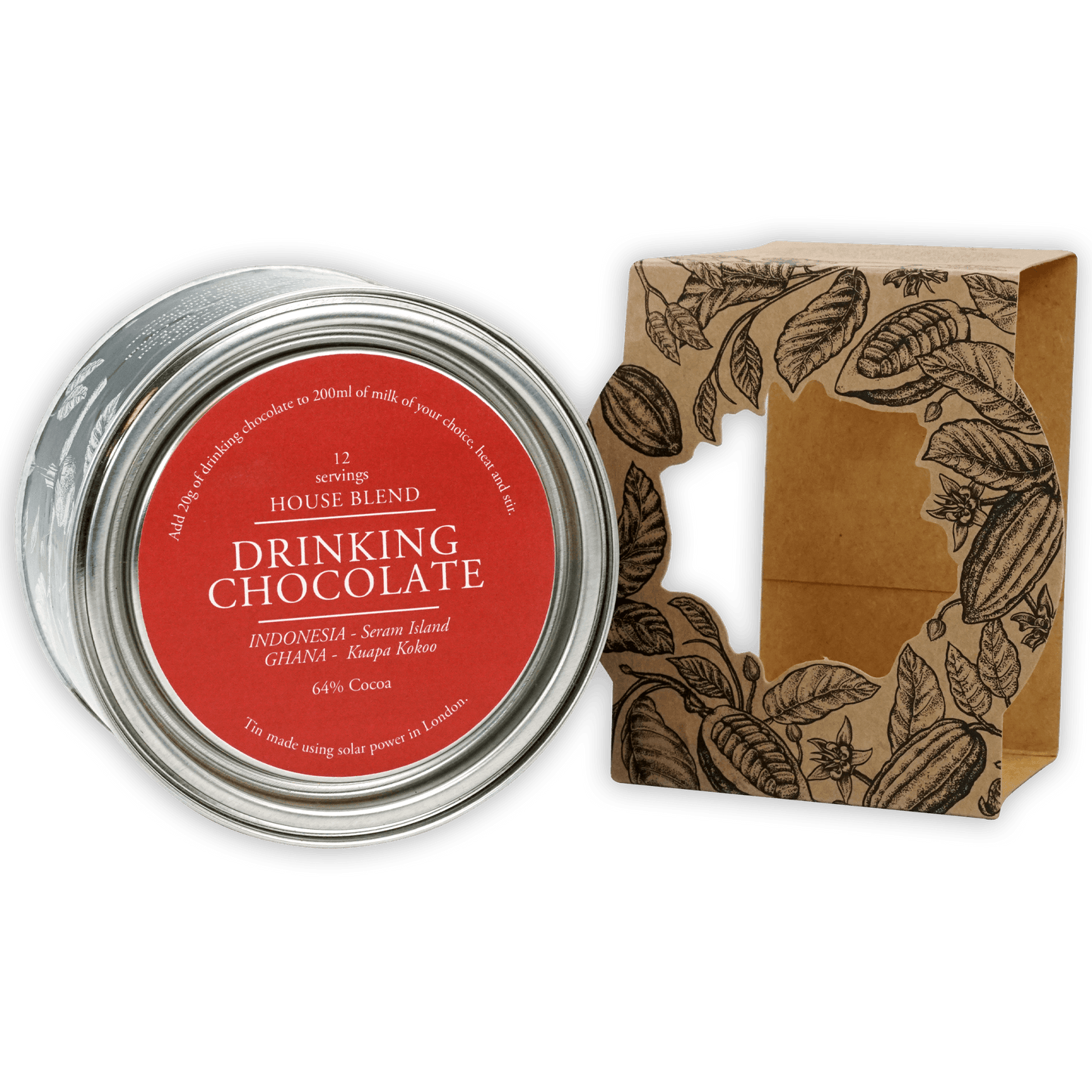 Chocolarder Drinking Chocolate House Blend 64%