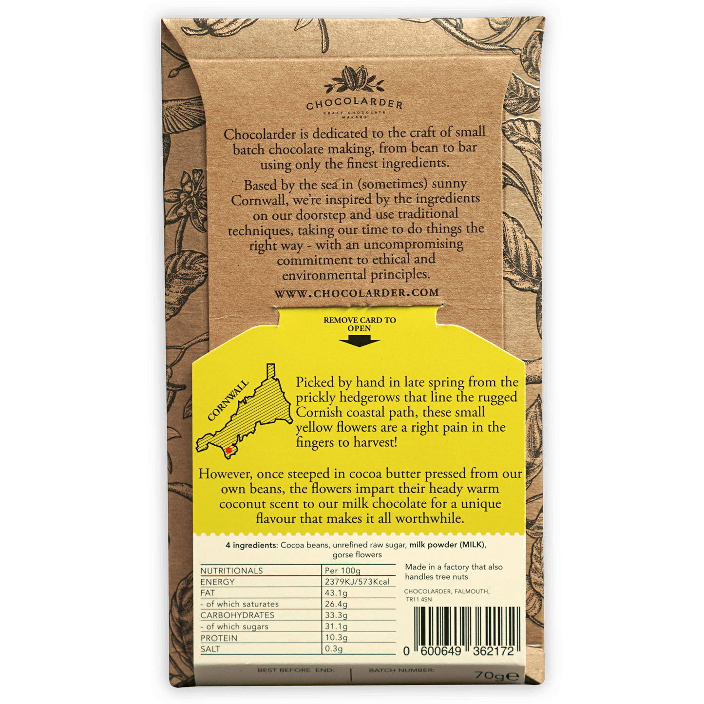 Chocolarder Wild Gorse Flower Milk 50%