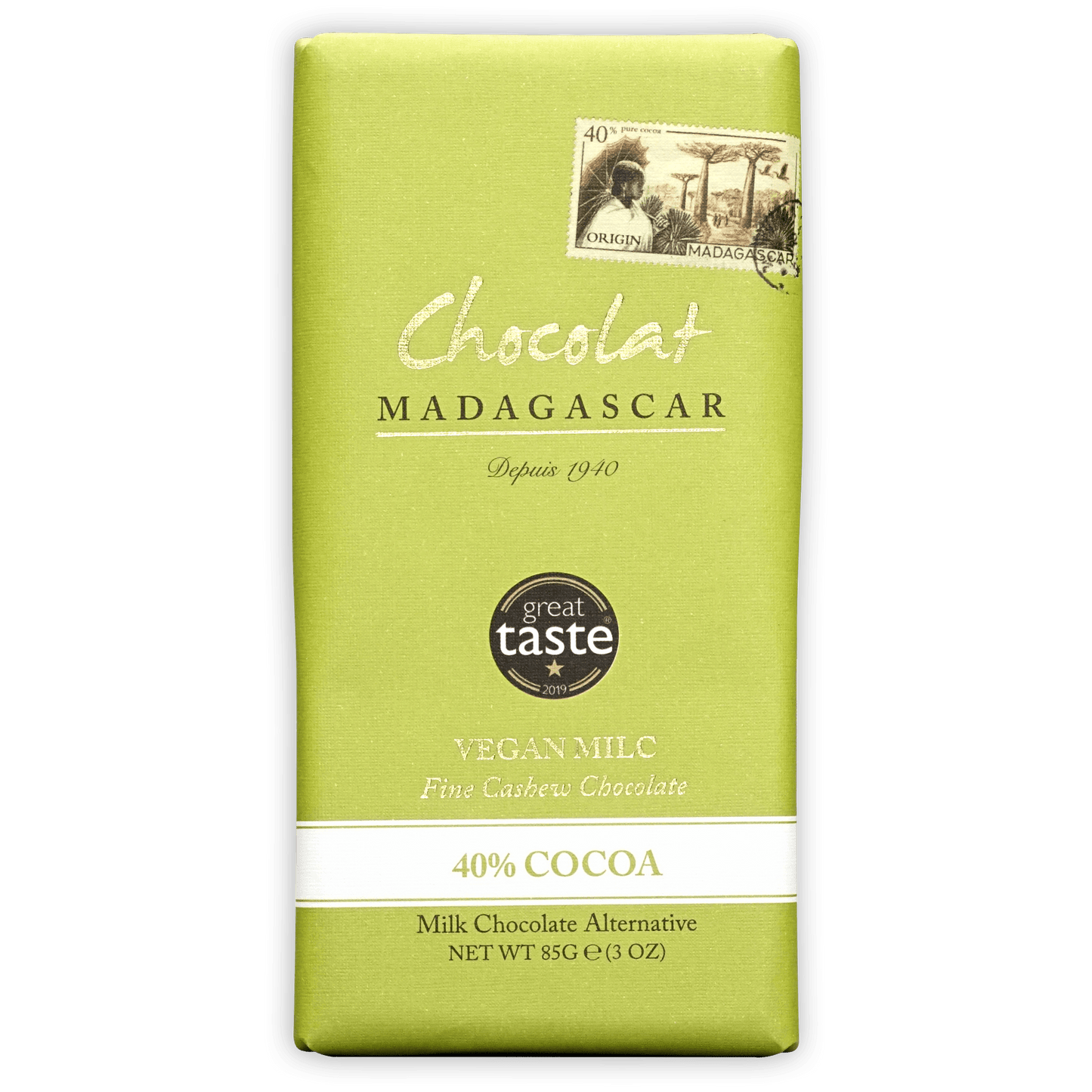 Chocolat Madagascar Vegan Cashew Milk Chocolate 40%