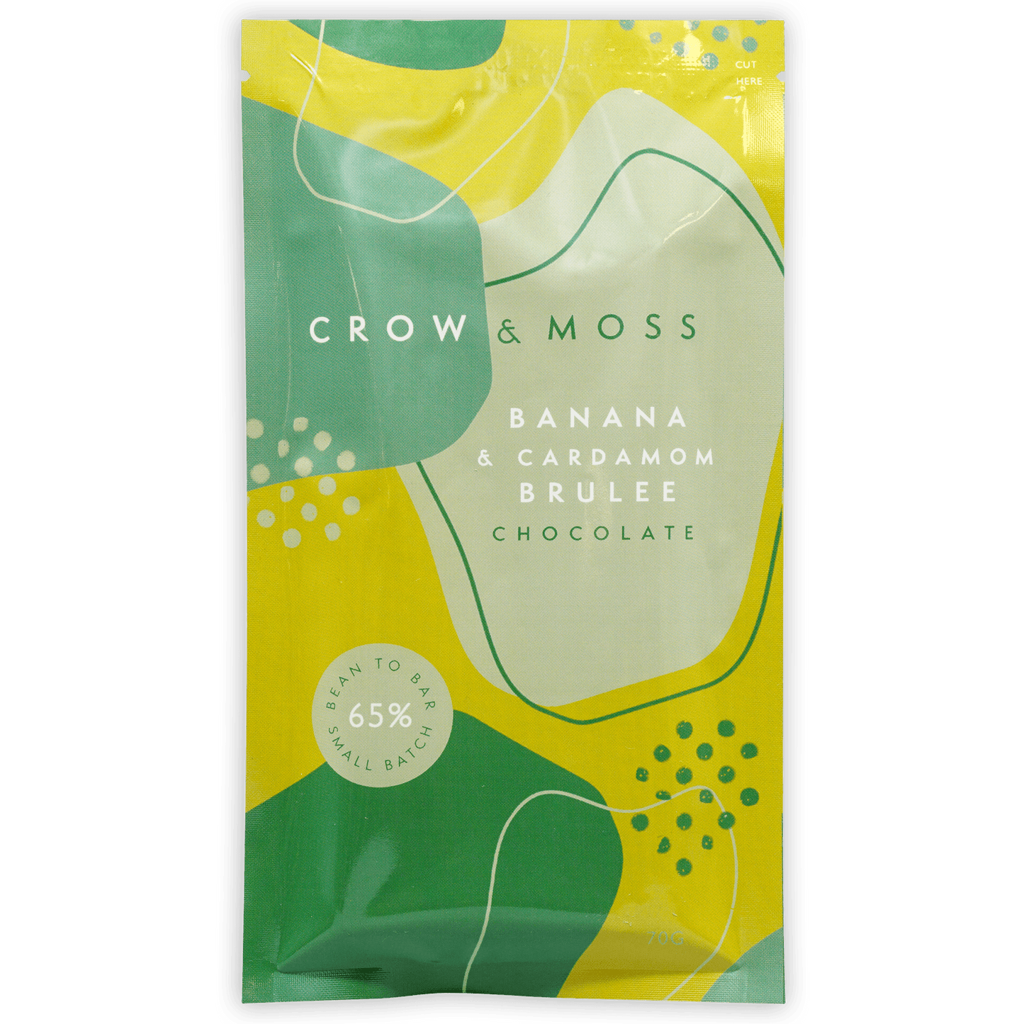 Crow & Moss Banana & Cardamom Brulee 65%