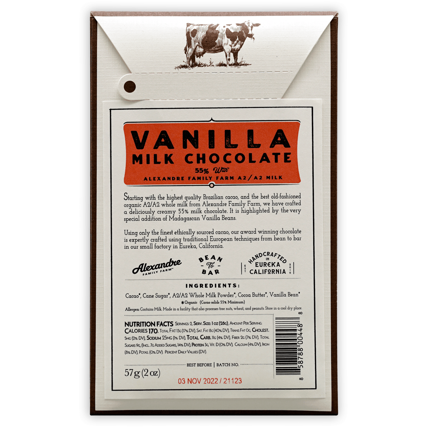Dick Taylor Vanilla Milk Chocolate 55%
