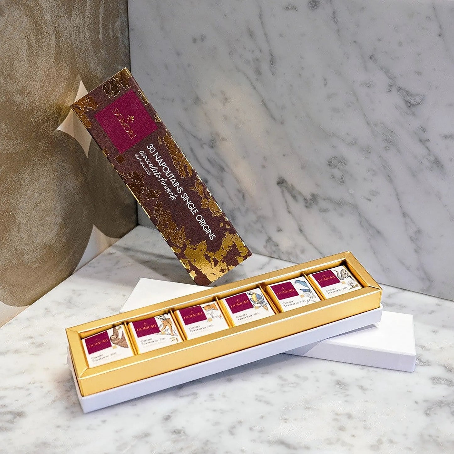 Domori Gift Box 30 Napolitains Single Origins 70%